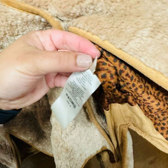 Anthropologie Amina Sherpa Coat Size Large - Picture 7 of 10